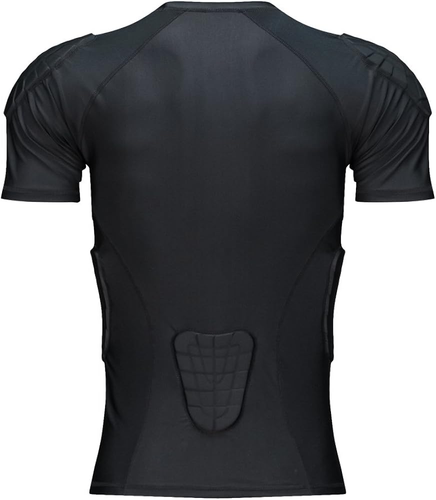TUOYR Padded Compression Shirt Chest Protector Undershirt for Football Soccer Paintball Shirt: Clothing