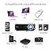 iRULU P4 HD LED Video Projector Multimedia Home Cinema Theater Support 1080P Big Screen for TV Laptop Game Smartphone
