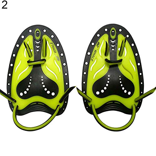 Guoainn Unique Pro Adjustable Swimming Paddles Training Aid Webbed Hand Gloves Flippers Tool - Thumbnail 2