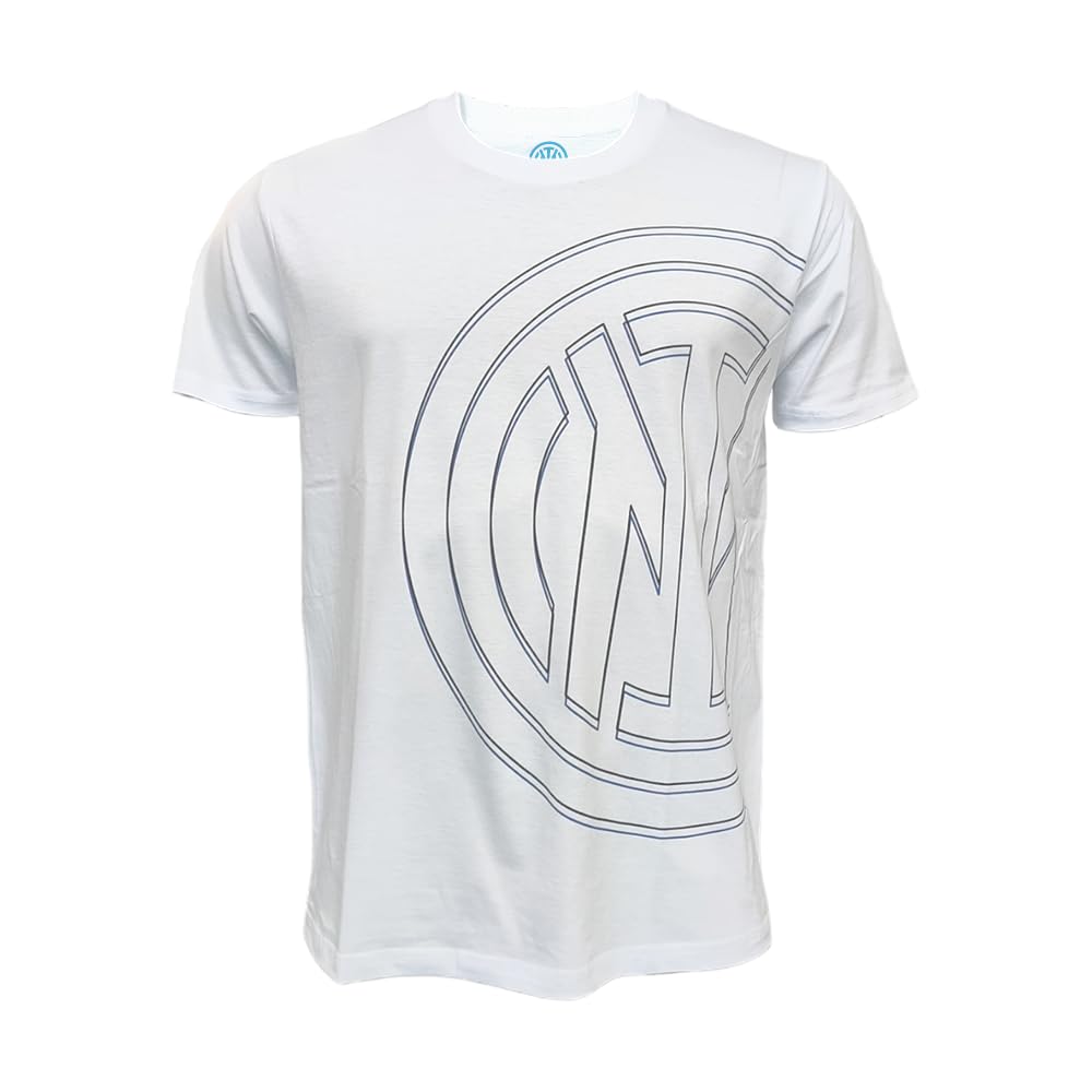 Inter Oversized White Logo T-Shirts Mens, Blue, S