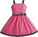 Sunny Fashion Girls Dress Heart Print Pink Size 7-8