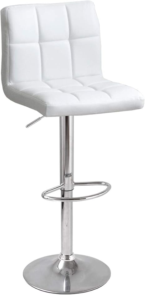 Amazon タンスのゲン カウンターチェア 昇降式 ソフトレザー バーチェア Riom ホワイト Wh カウンターチェア オンライン通販