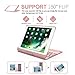 iPad 9.7 Keyboard Case,VANKY 360 Rotate Stand Smart Keyboard Cover 7 Color Backlit Keyboard Case Folio with Auto Wake/Sleep for iPad Air,iPad Air 2,iPad Pro 9.7 and 2018/2017 New iPad 9.7(Rose Gold)