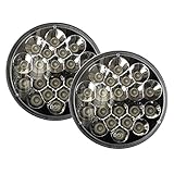 AVEC¨ 7in. Luxx Series Sealed Beam LED Headlight Conversion Replacements - Black/Chrome