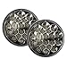 AVEC¨ 7in. Luxx Series Sealed Beam LED Headlight Conversion Replacements - Black/Chrome