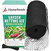 AlpineReach-Garden-Netting-Kit-Bird-Netting-2m-x-20m-Black-Protect-Plants-Fruits-Flowers-Trees-Stops-Animals-Deer-Fencing-Woven-Mesh-Heavy-Duty-Stretch-Durable-Net-Cover-with-Cable-Ties AlpineReach Garden Netting Extra Strong Woven Mesh Bird Netting Heavy Duty Kit 2m x 20m - Protect Plants & Fruit Trees…