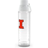 Tervis Venture Lite Illinois Fighting Illini - Primary Logo Made in USA Double Walled Insulated Tumbler Travel Cup Keeps Drinks Cold & Hot, 24oz Water Bottle, Classic