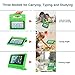 CAM-ULATA Compatible with Amazon Fire 7 2017 2015 Case Kids 7inch Shockproof Kid Proof with Stand Kindle 5th 7th Cover Green for Boys Girls Teens