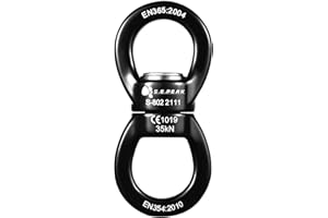 S.E.PEAK 35kN Swing Swivel, CE Certified Safe Swivel Hook, 360°Rotational Device, Silent Hanging Accessory for Tree Swing, Ae