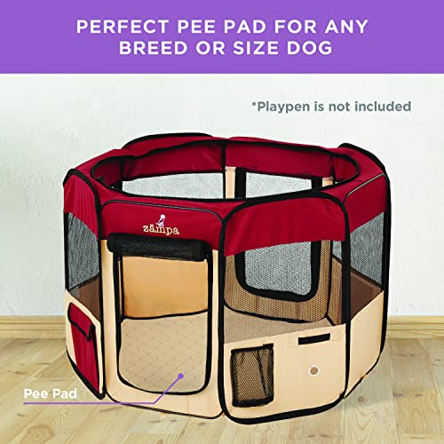 Zampa Pets Washable Pee Pads for Dogs Round 56" Pet Food Mat
