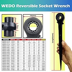 WEDO Scaffold Podger Ratchet Wrench,Double Side