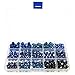 180 Pieces Blue Evil Eye Glass Beads for Jewelry Making - DIY Starter Kit for Adults - Free Leather Necklace and Bracelet for Inspiration - Wholesale Craft Supplies