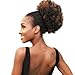 GLAM21USA Afro Puff Drawstring Ponytail Retro Kinky Curly Ponytail Wig Clip in Bun Hair Piece for Black Women Synthetic Hair Extension (MEDIUM, 2 (Dark Brown))
