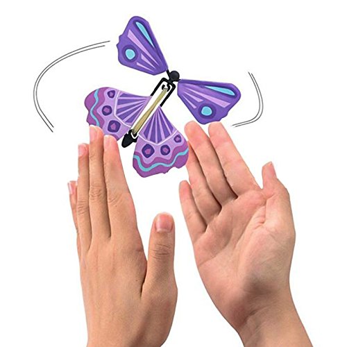 Blue Stones Novelty Magic Props Funny Gadgets Fly Butterfly Children`s Outdoor Toys Color Ramdom Magic Toy Creative
