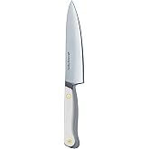 hedley & bennett Utility Knife - 5.6 Inches Japanese 3-Layer High Stainless Steel Blade, Sharp Plain Edge for Fruits & Vegetables - Enoki (White)