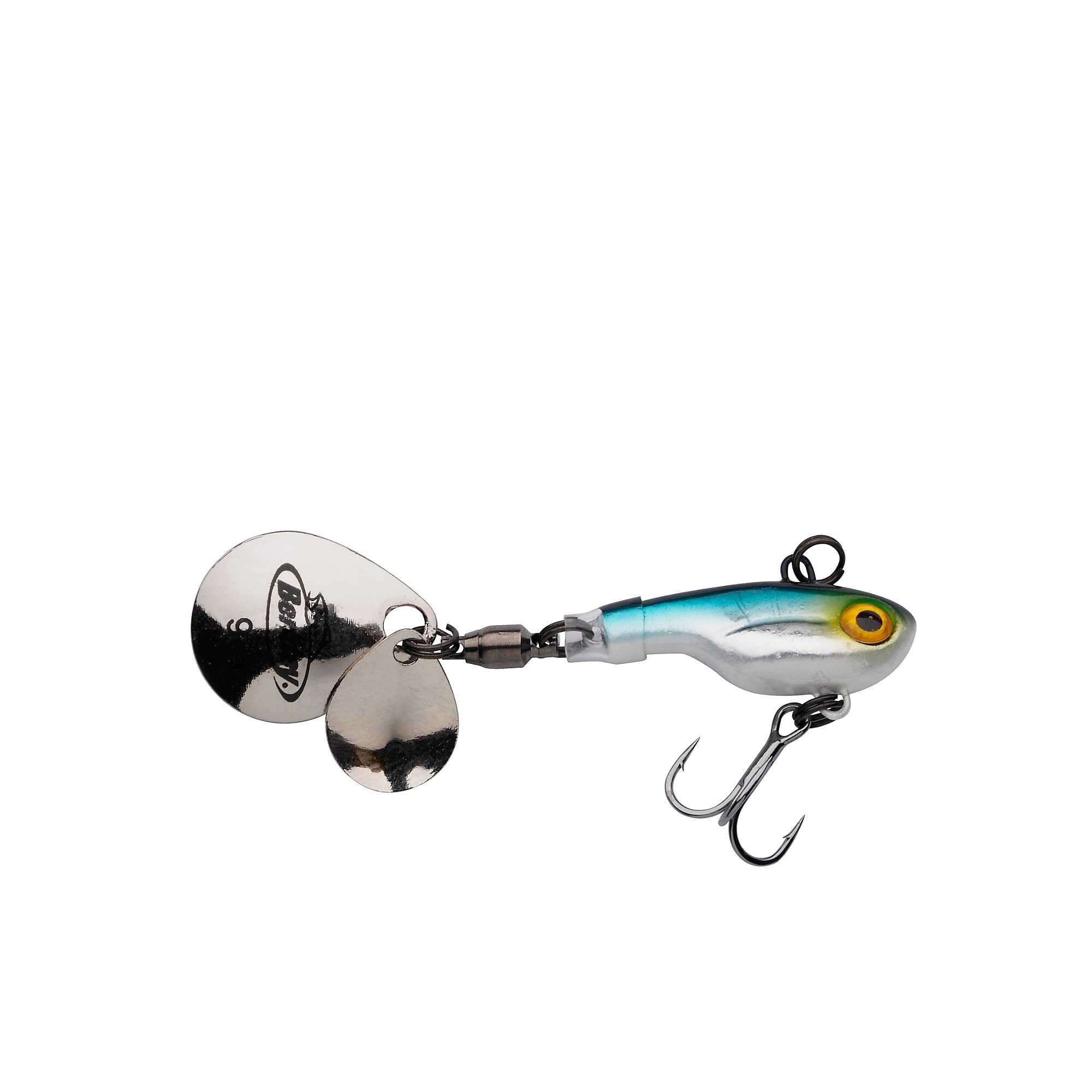 Berkley Pulse Spintail, Jig Lure with Spinner Blade & Berkley Fusion Treble Hook - Long Casting Hard Bait for Perch, Trout, Pike, Unisex,Blue Silver Glitter, 21g | 75mm