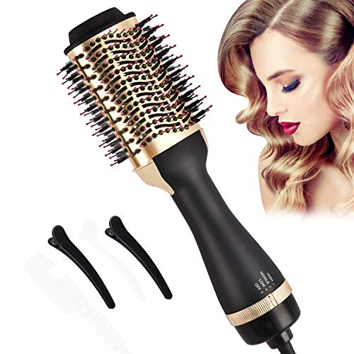 Necmuaih Hair Dryer Brush, Hair Dryer & Volumizer Negative Ionic Hot