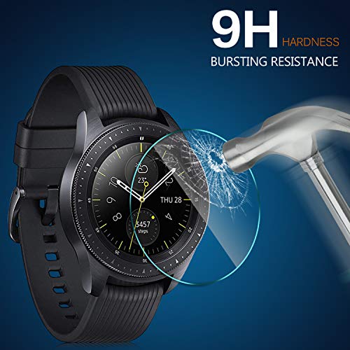 IVSO Samsung Galaxy Watch 2018 Screen Protector, [Scratch-Resistant] [No-Bubble ] 9H Hardness HD Clear Tempered Glass Screen Protector Samsung Galaxy Watch 2018 42mm SM-R810 Smartwatch(4pcs) - Thumbnail 2