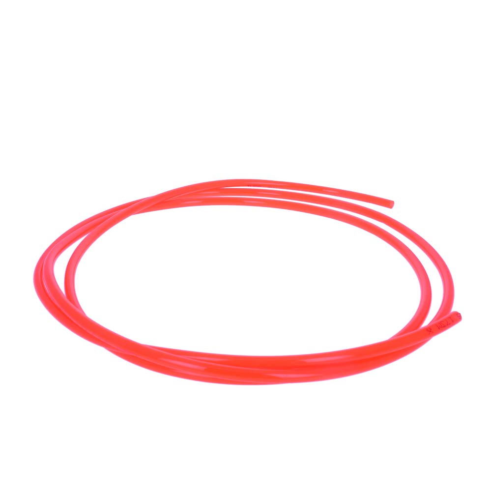Othmro Pneumatic Air Tubing, 6mm OD x 4mm ID 2m (6.56feet) PU Polyurethane Air Compressor Tubing Hose Pipe Red 1PCS