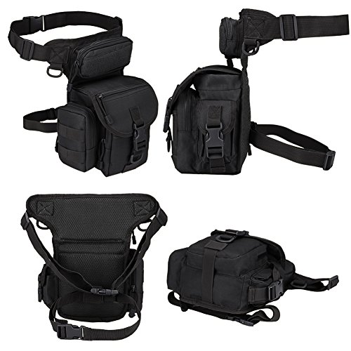 MAXTRA Military Tactical Drop Leg Bag Tool Fanny Thigh Pack Leg Rig
