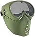 SportPro Mesh Eye Protection Full Face Mask for Airsoft - Green