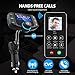 Bluetooth Fm Transmitter for car, Bluetooth Car Transmitter 1.7 Inch Display, QC3.0/2.4A Dual USB Ports, AUX Input/Output, Mp3 Player.