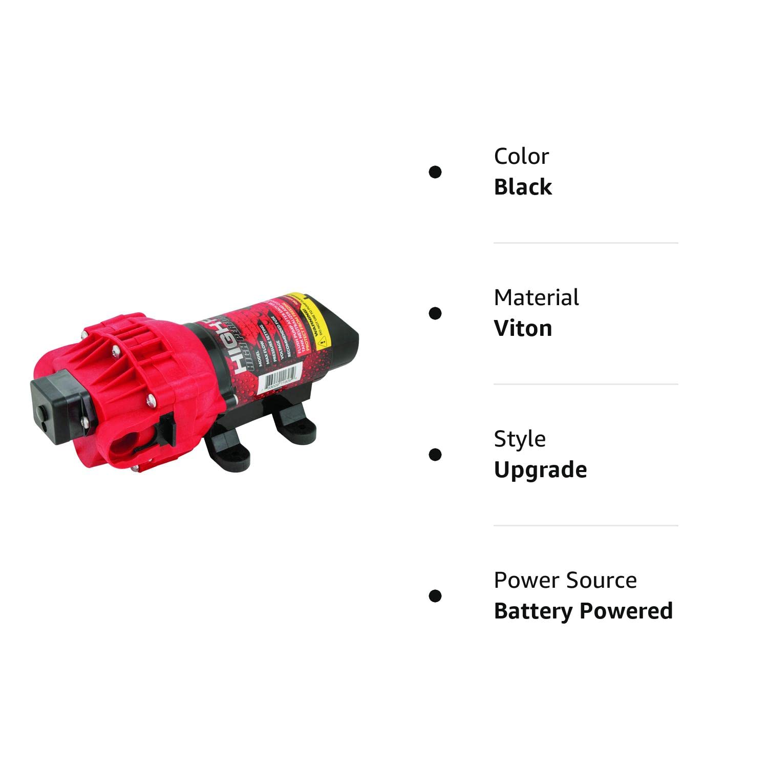 FIMCO 5151087 Pulvérisateur à Membrane Haute Performance Haute Performance 2 ,4 GPM 12 V 60 PSI Max 10 A Approuvé Pour Une Utilisation Avec Roundup