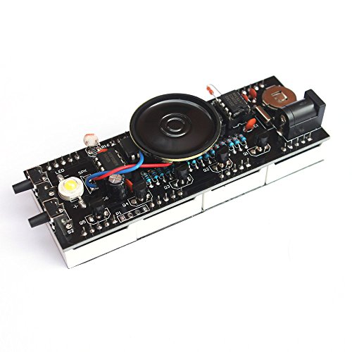 KKmoon 4Digit Digital Clock Kits LED Talking Clock DIY kit with PCB