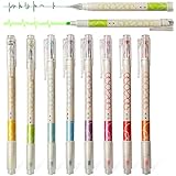 CHoSCH CS-8650 Super Dual-Tips Diamond Color Gel Pen And Bright Highlighter, Markers, 8-Count, 8-Color, (8)