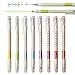 CHoSCH CS-8650 Super Dual-Tips Diamond Color Gel Pen And Bright Highlighter, Markers, 8-Count, 8-Color, (8)