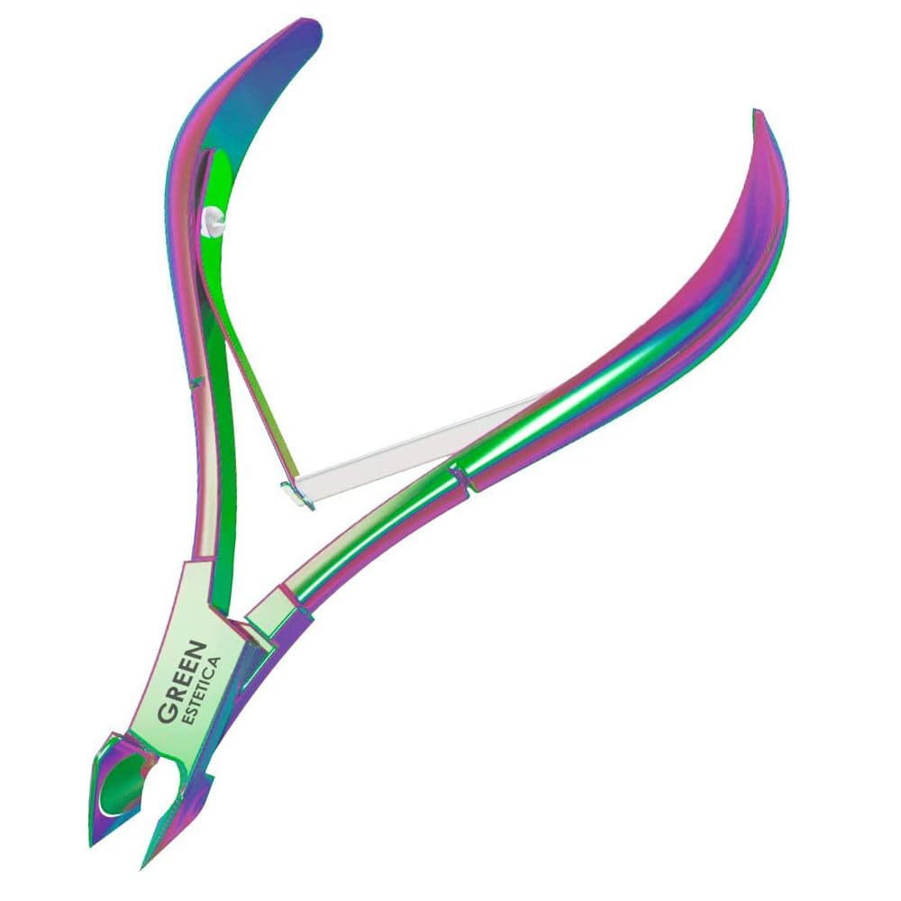 Photo 1 of Professional Cuticle Trimmer Nail Cuticle Cutter Stainless Steel Cuticle Nippers with Sharp Blades of Cuticle Remover Clippers Manicure Tools Double Spring for Nail Care Pedicure Nail Tools (Multi)