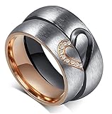 Aegean Jewelry Titanium Couple Fashion Wedding Band Ring 