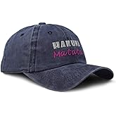 Soft Washed Baseball Cap Hakuna Matata Style B Cotton Dad Hats for Men & Women