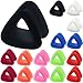 (1 Pair ONLY) Triangle Flexible Silicone Flesh tunnel Ear Gauge Plug Size Available 6g (4mm) to 1
