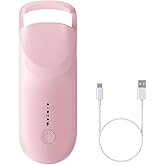 Heated Eyelash Curler,Portable Electric Heated Lash Curler Type-C Rechargeable Travel Eyelash Curlers with Heat Sensitive Silicone Pad,2-Level Adjustable Temp and Long-Lasting Natural Curves (Pink)