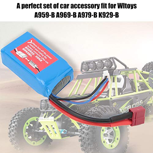 idalinya Rc Battery 7.4v 1500mah Rc Car Battery Accessory Parts Fit for Wltoys A959-B A969-B A979-B K929-B