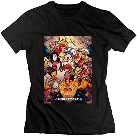 FAV UNDERTALE T-shirts S Black For Women Cotton