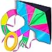LIDERSTAR Huge Kite for Kids and Adults -Big Rainbow Kite 61 Inches Wide – Long Tail 95 inch,100 Meter String -Easy to Fly Toy for Outdoor Games and Activities -Good Plan for Memorable Fun