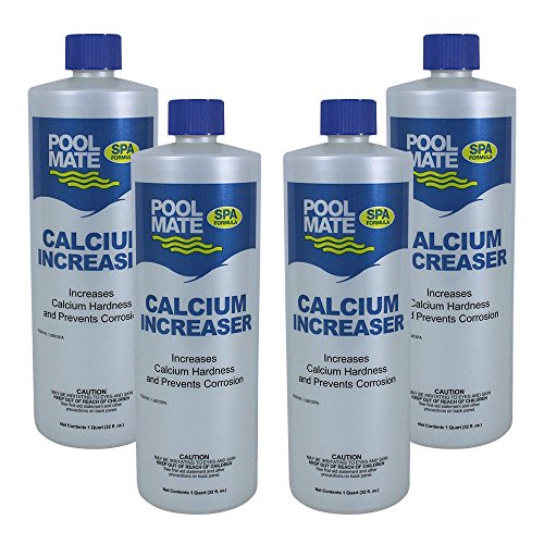 Pool Mate 1-2801SPA-04 Calcium Increaser for Spas and Hot Tubs (4 Pack), 1 Quart