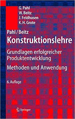 Pahl Beitz Konstruktionslehre Grundlagen Erfolgreicher Produktentwicklung Methoden Und Anwendung German Edition Pahl Gerhard Beitz Wolfgang Feldhusen Jorg Grote K H 9783540220480 Amazon Com Books
