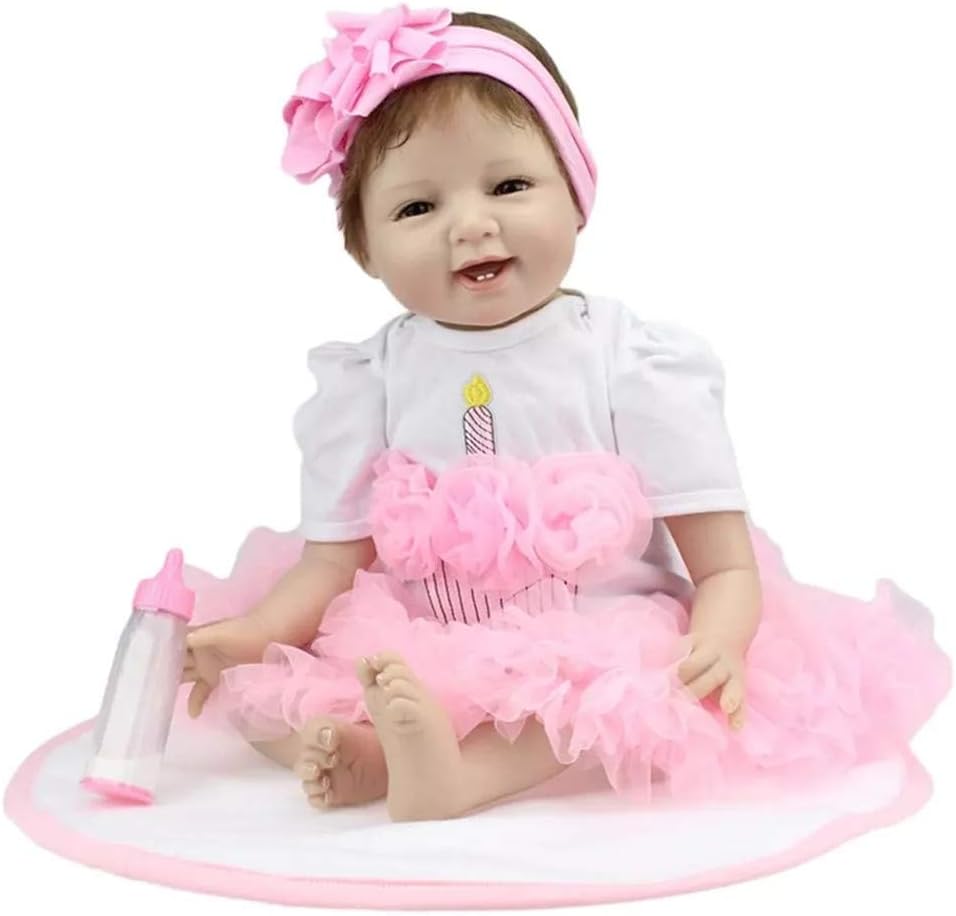 Prezzo LVYE1 Bambole Reborn Bambini 22 Pollice Silicone Vinile - Realistico Carino Fatto a Mano A Prova di Bambino Non Toxic Adorabile per Bambino da Ragazza Giocattoli Regalo/CE Offerte