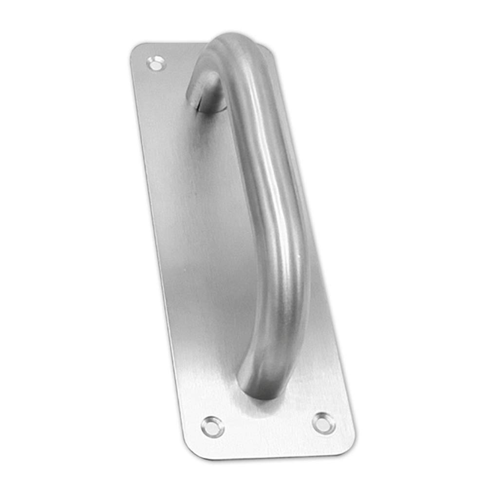 MYiuNuo 1Piece Sliding Door Handle Heavy Duty Stainless Steel Pull/Push Handle with Back Plate for Gate, Toilet, Cabinet (200 x 65 mm)