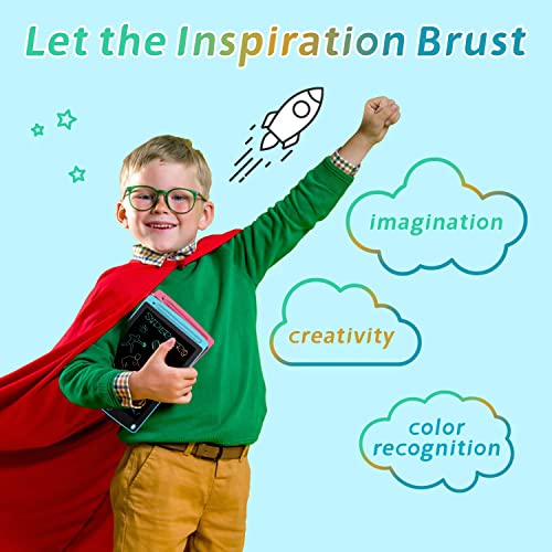 2 Pack LCD Writing Tablet, Electronic Graphics Drawing Pads, Doodle & Scribbler Boards, Digital Handwriting Pad, Educational & Learning Toy for 3-7 Years Old Kids - 8.5 in (Blue & Pink)