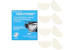 4 Pack Stick On Bifocal Lenses Reader Magnifying Adhesive Reading Lens Sticker Sunglasses Diving Scuba Mask Goggles Glasses M