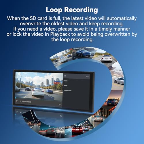 11.5" Car Tablet Pro Max 2026: Wireless Carplay Screen for Car with 4K Front and 1080P Rear Camera, Android Auto Car Play Screen IPS Touchscreen/Mirror Link/Loop Recording/Navigation / 64G SD