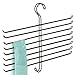 InterDesign Classico Wrinkle Free Scarf Closet Organizer Hanger, No Snag Storage for Scarves, Ties, Belts, Pashminas, Accessories - 8 Rods, Bronze