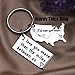 LParkin Couple Keychain Long Distance Relationship Gift for Boyfriend Girlfriend - I Love You More Than The Miles Between Us Keyring - Anniversary, Birthday, Valentines Gift