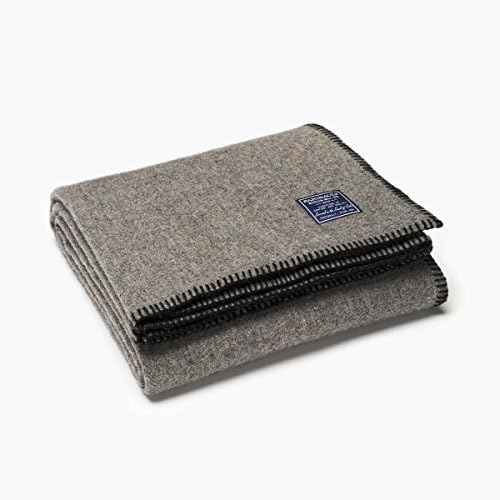 Faribault Woolen Mill Eco-Woven Wool Throw, Black