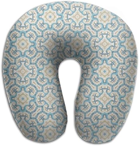 Victorian Baroque Pattern Cozy Neck Pillow Colorful Funny Travel Pillow Neck Support Plane Pillow Neck Pillow For Sleeping,Travel, Home, Neck Pain, And Many More