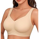 2026 Jelly Seamless Wireless Plus Size Bras No Underwire Supportive Full Coverage Comfortable Everyday Bra for Older Women